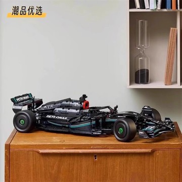 兼容樂高梅賽德斯奔馳F1方程式賽車積木跑車機械組男孩子拼裝玩具【益三和】可開發票