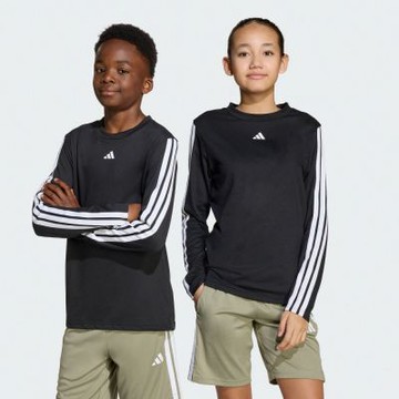 【adidas 愛迪達】 ESSENTIALS 長袖上衣 吸濕排汗 童裝 JM1577