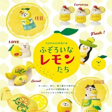 日式夏日檸檬水果貓 治癒系可愛日式小擺件桌面裝飾品