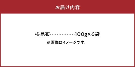 根昆布　100g×6袋_H0007-020