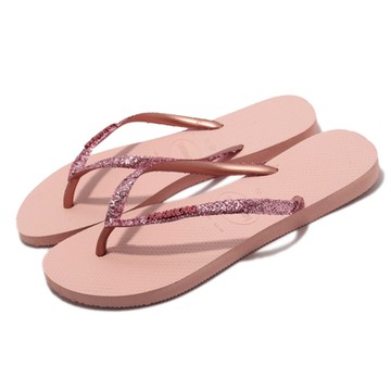 Havaianas 夾腳拖 Slim Glitter II Flip Flops 女鞋 玫瑰金 金蔥 人字拖 哈瓦仕 41469753606W