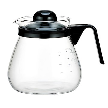 iwaki 玻璃咖啡壺 日本百年歷史耐熱 可微波爐加熱  KT7966BK2  1L  1個