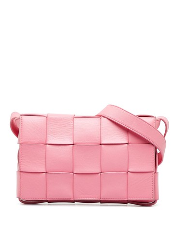 Bottega Veneta Pre-Owned - Cassette crossbody bag - women - Calf Leather - One Size - Pink