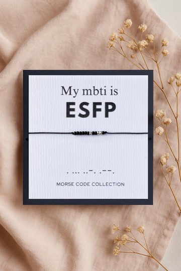 ESFP 表演者 | MBTI 16型人格 | 摩斯密碼手繩 | 陽光個性禮物