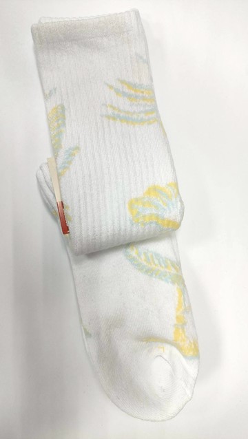 【VANS】白色 白襪 長襪 高筒襪 彩虹 花紋 彩繪 圖案 長襪男 中長襪 運動襪 韓國長襪 歐巴穿搭 男 襪子