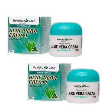 澳洲Healthy Care 綿羊蘆薈潤澤霜含維他命E(2入組 100ml/罐)