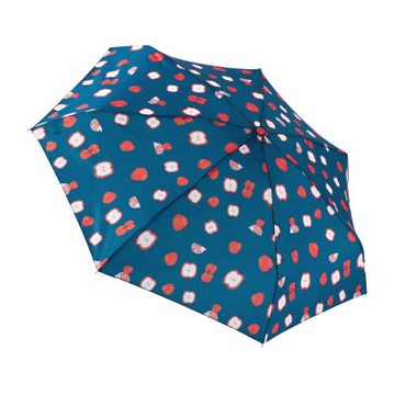 RAINSTORY蘋果刺蝟抗UV手開迷你口袋傘(藍)