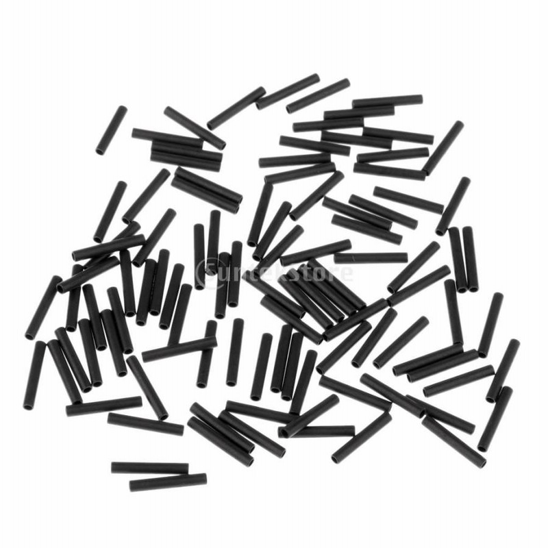 新規購入 100pcs セット ダブル銅チューブ 圧着ループスリーブ 内径1.0mm 1.2mm 1.4mm 1.6mm 1.8mm 2.0mm 耐腐食  クリンプしやすい 釣り糸用