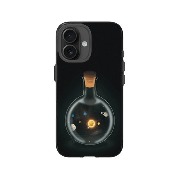 iPhone 16 Clear (相機按鈕) 酷墨灰 - MOLECULARTS - 太空瓶