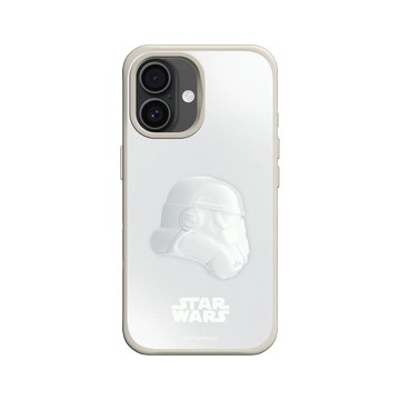 iPhone 16 SolidX 貝殼灰 - 迪士尼-星際大戰 Star Wars - 風暴兵-全白設計