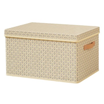 帶蓋衣物收納箱 防塵防髒 方便穩固疊加 舒適提手 可摺疊設計  大款(43 x 30 x 20cm)  C502  1個