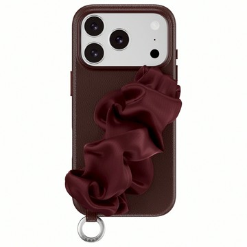 MAGEASY Foulard M 絲巾手環磁吸防摔手機殼  iPhone 17 Pro Max  酒紅色