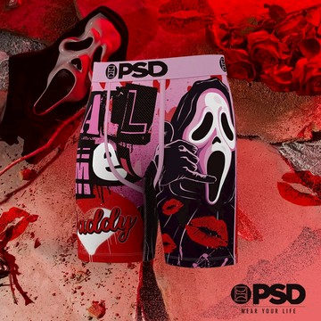 【PSD Underwear 官方旗艦店】 MOVIE- 平口四角褲-驚聲尖笑之叫我 Daddy-粉色