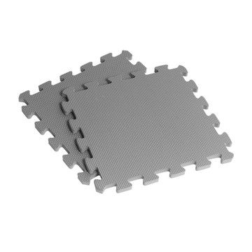 新生活家巧拼地墊32*32*1cm 灰 6入