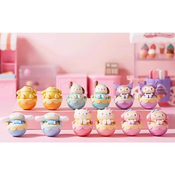 <蛋黃限定>🏉新貨到💞 三麗鷗搖籃不倒翁系列萌趣豆 挑款 全新現貨 酷洛米 美樂蒂 大耳狗 布丁狗 凱蒂貓 全新現貨