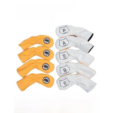 秋田犬 高爾夫鐵桿套 球頭套保護帽套 高爾夫球桿套 防水面料