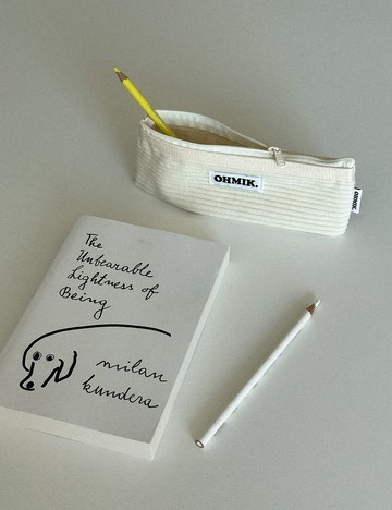 筆袋 000 香草色 (燈芯絨)