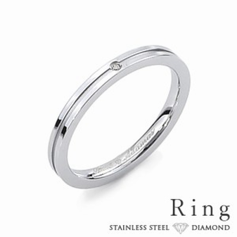 リング レディース ステンレス 刻印 ダイヤモンド シンプル シルバーカラー 細身 おしゃれ 指輪 サージカルステンレス 316l ノンアレルギ 通販 Lineポイント最大1 0 Get Lineショッピング