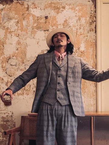 SOARIN英倫復古威爾士格紋西裝外套(2421XZ63)