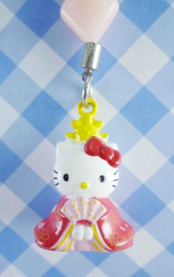 【震撼精品百貨】Hello Kitty 凱蒂貓~KITTY手機吊飾-和風系列-凱蒂貓女兒節雛人形
