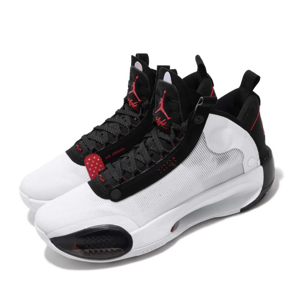 NIKE 籃球鞋Air Jordan XXXIV 運動女鞋喬丹AJ34 避震包覆球鞋大童白黑