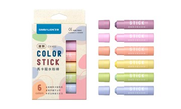 SIMBALION 雄獅 馬卡龍水粉棒-6色組 CY402