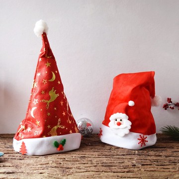 圣誕節圣誕帽子成年頭飾發光圣誕老人白胡子圣誕麋鹿派對裝飾品