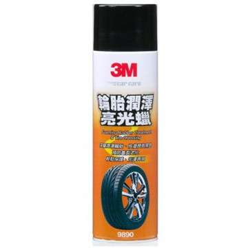 [家速配]【汽車百貨】3M輪胎潤澤亮光蠟