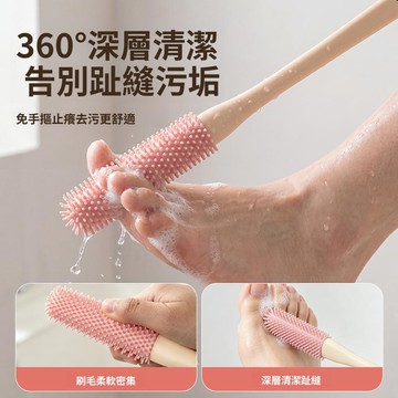 🥇隔日達出💎【老湯】長柄腳趾縫清潔刷子免彎腰加長專業去角質懶人洗腳搓腳神器