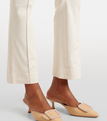 Veronica Beard Kimra cotton-blend cropped straight pants