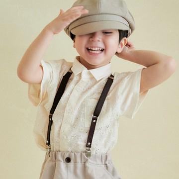 韓國 AIDA - 襯衫吊帶夾/背帶-咖啡