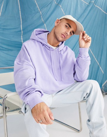 ASOS DESIGN super oversized hoodie in purple