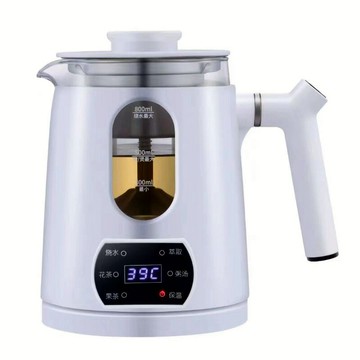 爾家用小型蒸汽煮茶器黑茶壺 辦公室保溫玻璃花茶壺養生壺【幸福驛站】