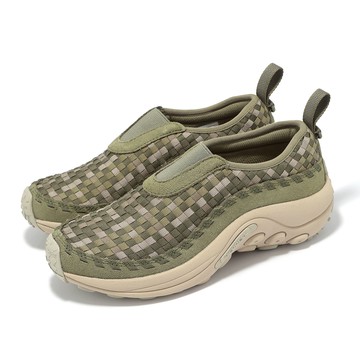 [ACS] Merrell 休閒鞋 Jungle Moc EVO Woven SE 1TRL 女鞋 綠 編織 麂皮 懶人鞋 ML007676