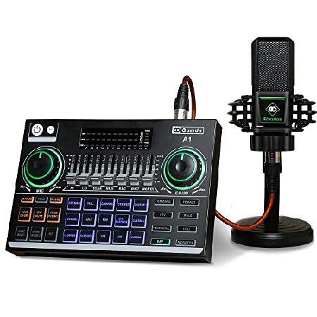 Audio Interface with DJ Mixer and Sound Card, Guarda 2nd Gen Portable ALL-IN-ONE Podcast Equipment Bundle Kit, Professional XLR Microphone Streaming G