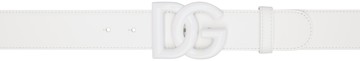 Dolce & Gabbana 白色 DG 腰带