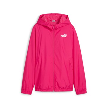 (WMNS) PUMA Essentials Solid Windbreaker Jacket 'Hot Pink'