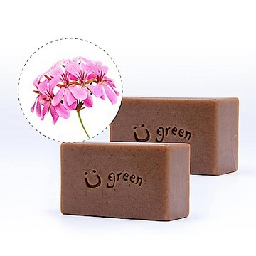 綠優園-天然植萃手工皂潤膚皂-冰花天竺葵二入裝
