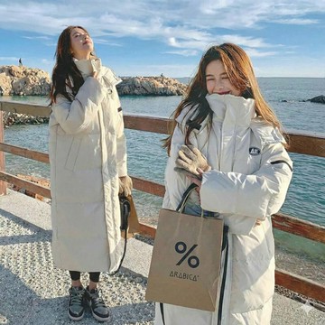 【巴黎精品】現貨+預購 真羽絨衣90%白鴨絨羽絨大衣羽絨外套-連帽素面禦寒長款保暖女外套v1an52