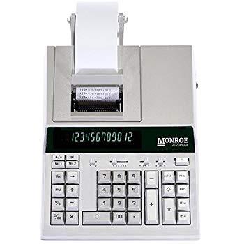 (1) Monroe 2020PlusX 12-Digit Medium-Duty Color Printing Calculator in