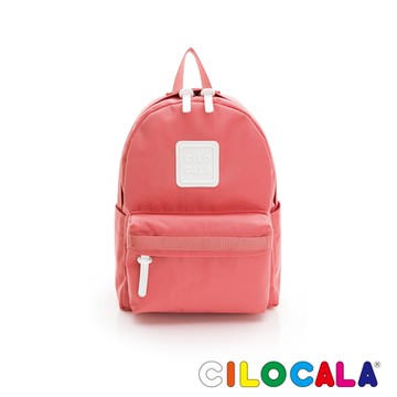 CILOCALA 亮彩尼龍防潑水後背包 寶石紅(小)
