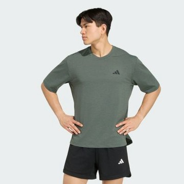 adidas 愛迪達 短袖上衣 男 訓練 慢跑 亞規 PL ES GFX T PL 灰綠 KS6420