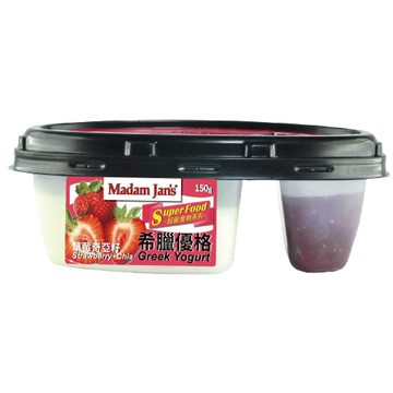 [茉莉芝]完整果實&奇亞籽希臘優格(草莓) - 150g*3入