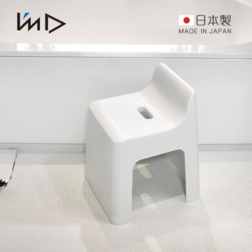 日本岩谷Iwatani RETTO 日製曲面一體簡約室內/穿鞋/浴室椅凳