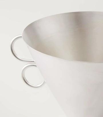 Natalia Criado Vaso silver-plated metal vase