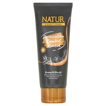 NATUR 護髮素 人參 橄欖油 165ml 強化滋潤髮根 修護秀髮  1條