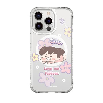 【插畫家聯名】啾啾妹人比花嬌抗黃防摔MagSafe iPhone手機殼