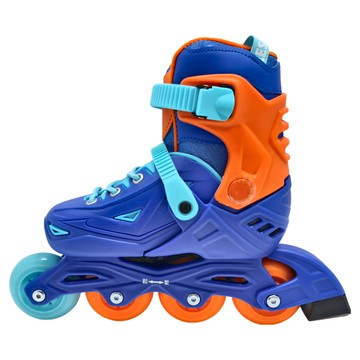 SUCCESS 成功 兒童初階教學直排輪 全硬殼立體透氣系統 快調巴扣 S0490  藍色  S(18~20cm)  1雙