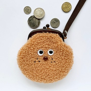 長了一點小雀斑毛毛怪/口金零錢包