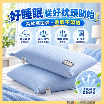 限時特價🐲防螨抗菌 枕芯 護頸枕 助眠枕 枕頭 可機洗 防螨健康羽絲絨枕 針織按摩枕 午睡枕 透氣舒壓 飯店枕 民宿枕